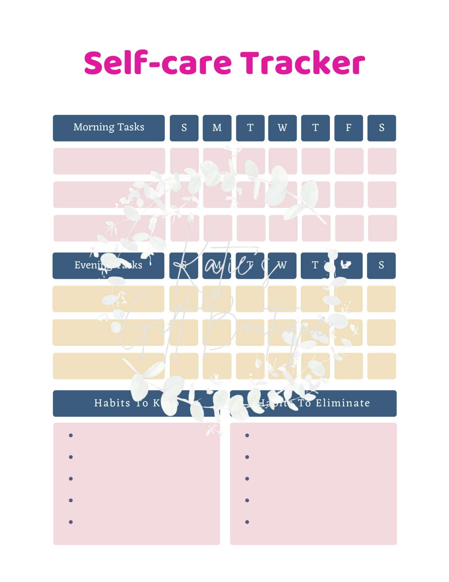 Self Love Workbook - Self Care Binder
