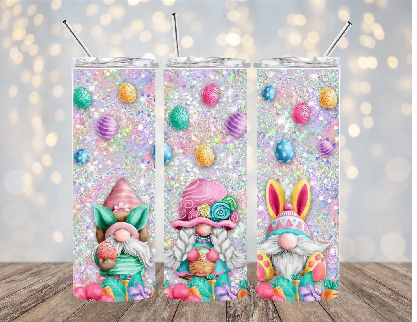 Easter Egg Gnome- Tumbler