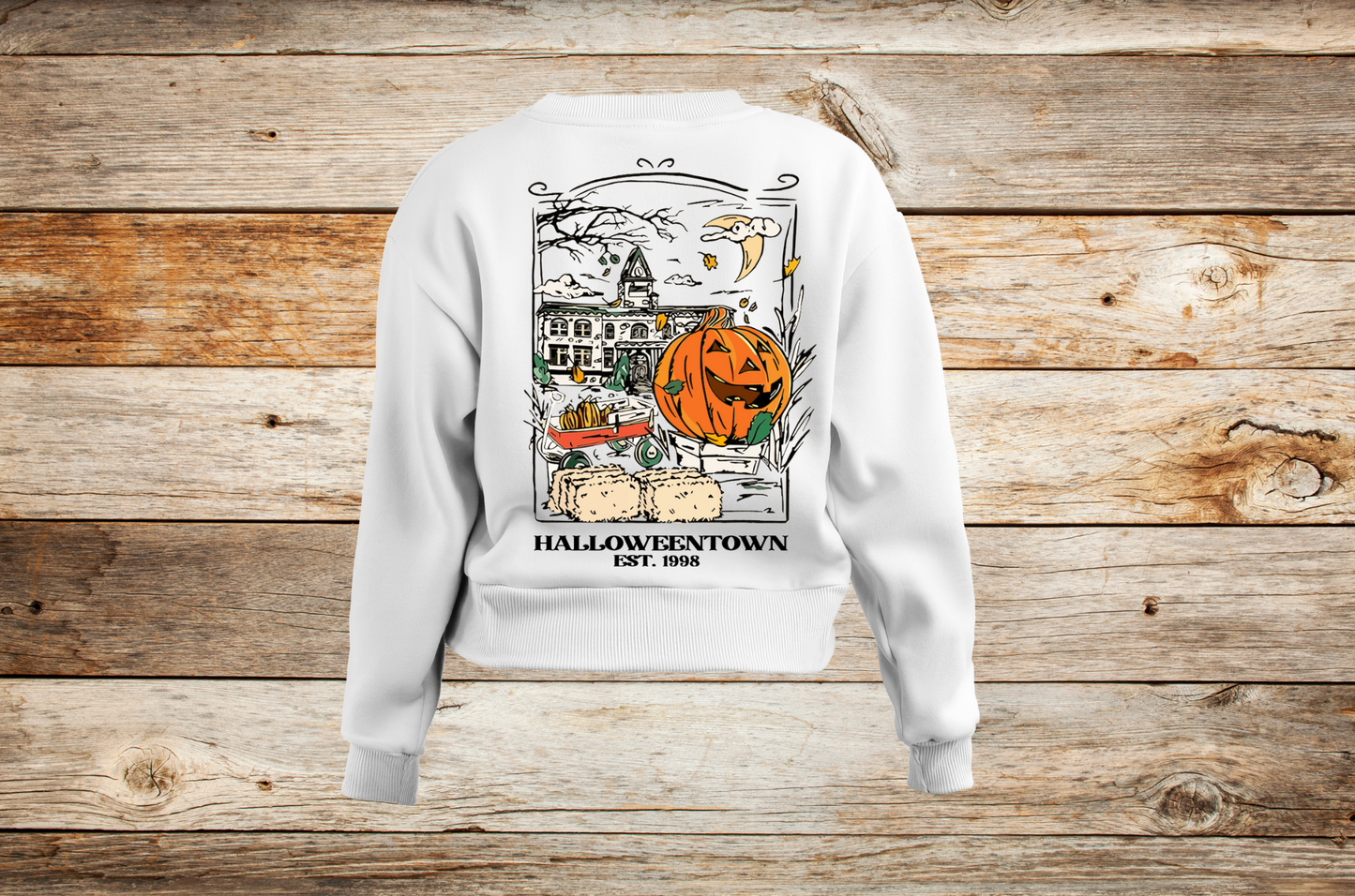 Halloweentown - On the Back - TShirt or Crewneck Sweatshirt