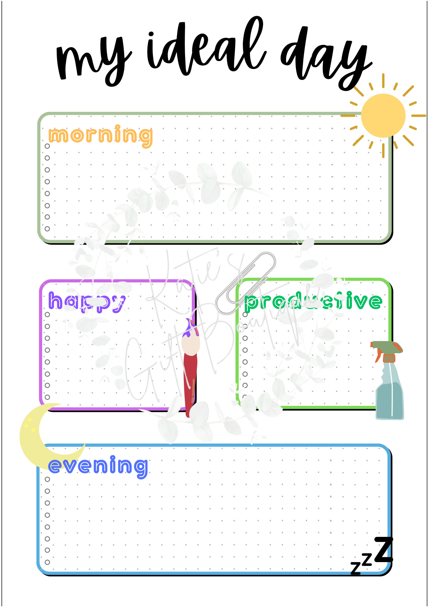 April Spread - Aesthetic