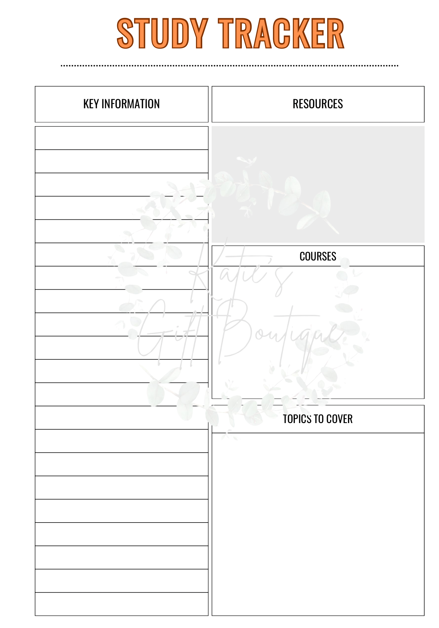 Nursing School Planner Spread