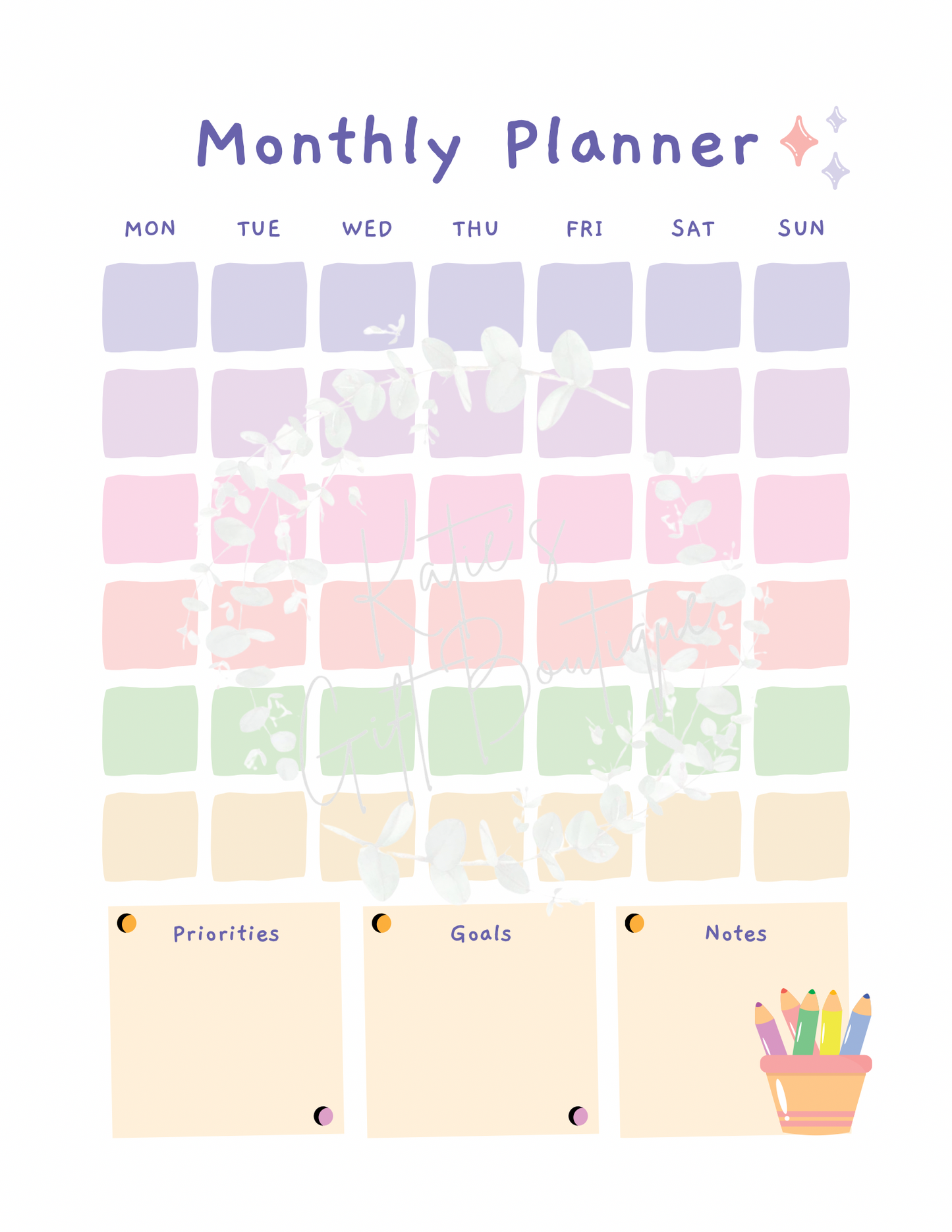 Summer Planner for Kids