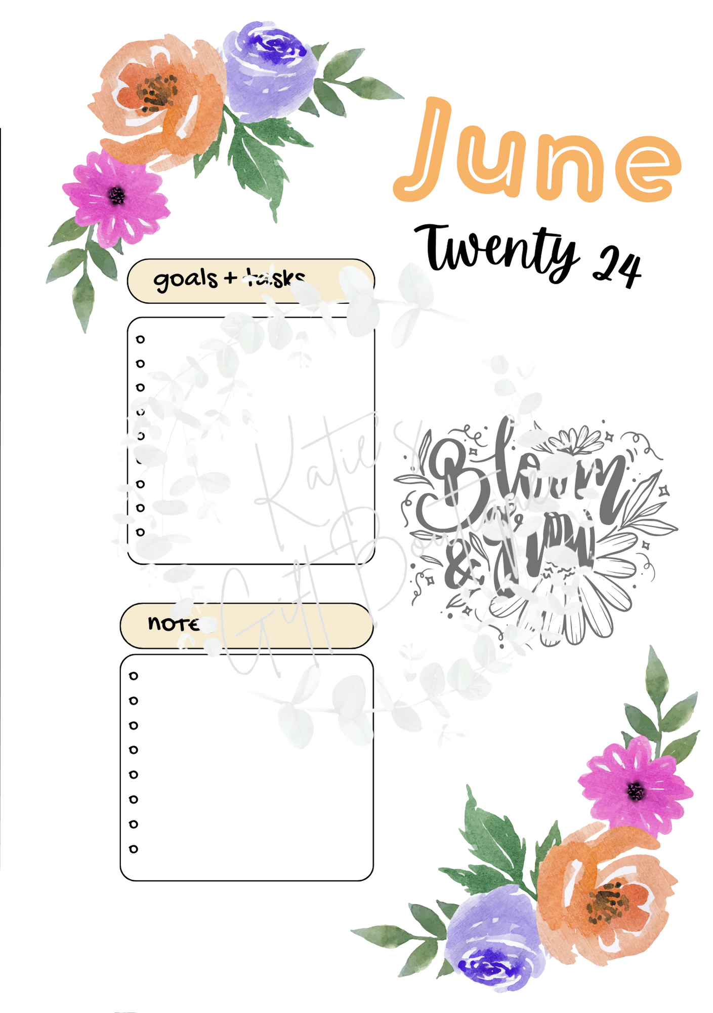 June Spread - Aesthetic
