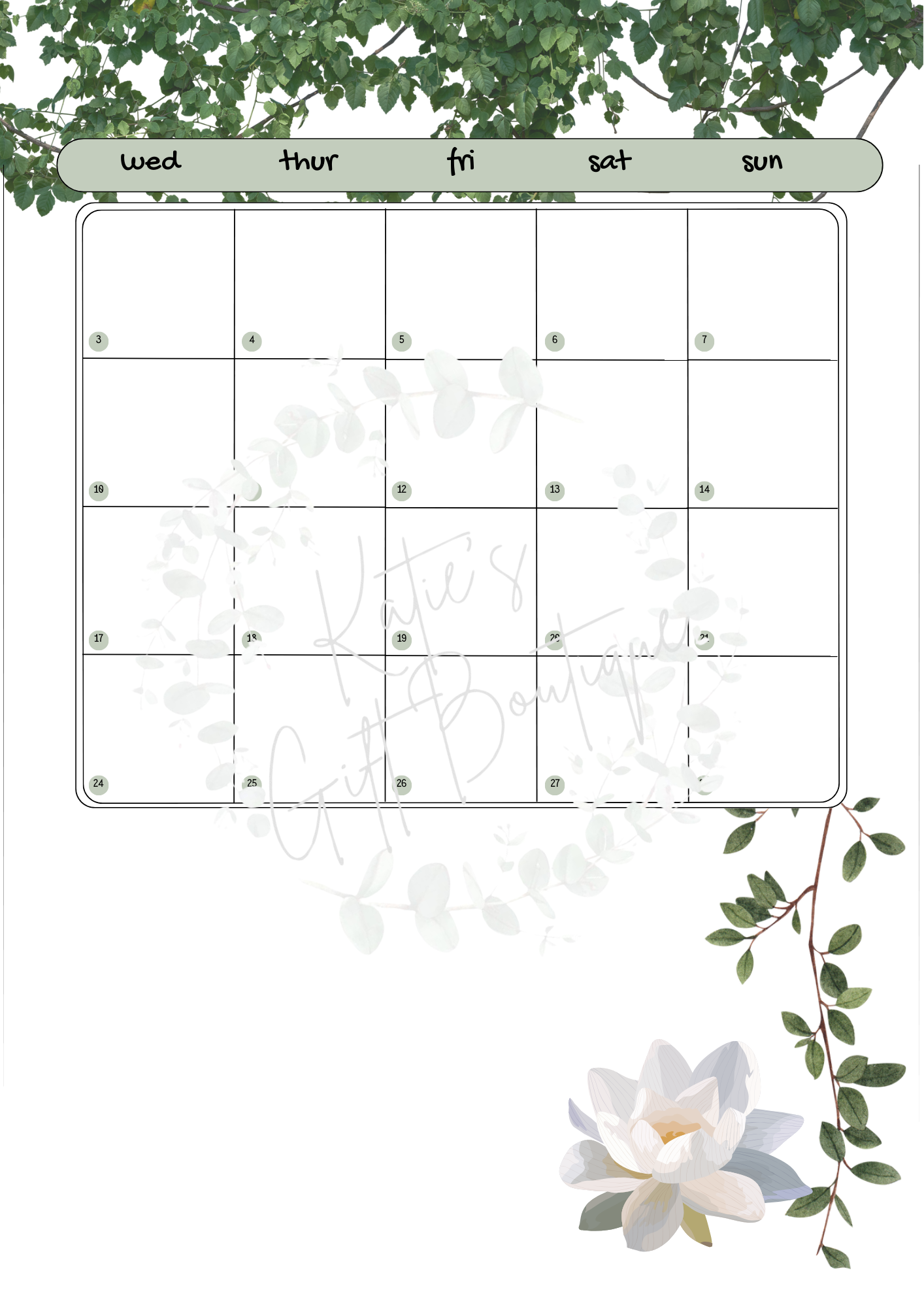 April Spread - Aesthetic
