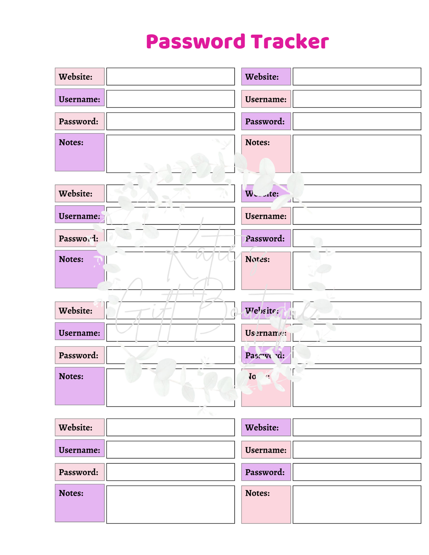 Self Love Workbook - Self Care Binder