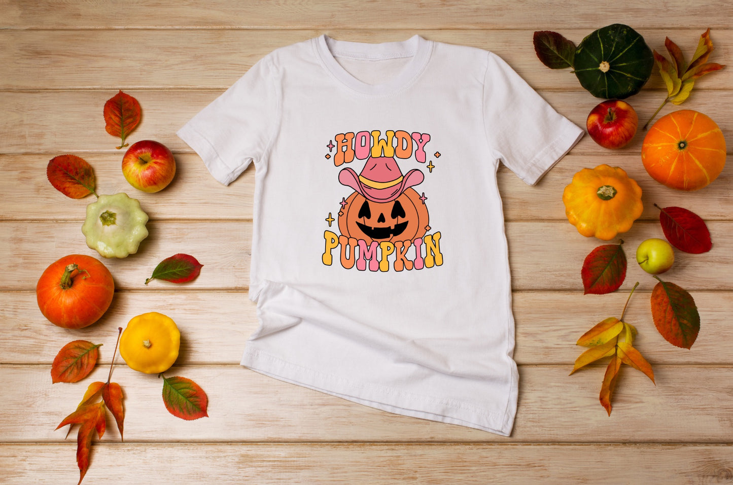Halloween - Howdy Pumpkin - TShirt or Crewneck Sweatshirt