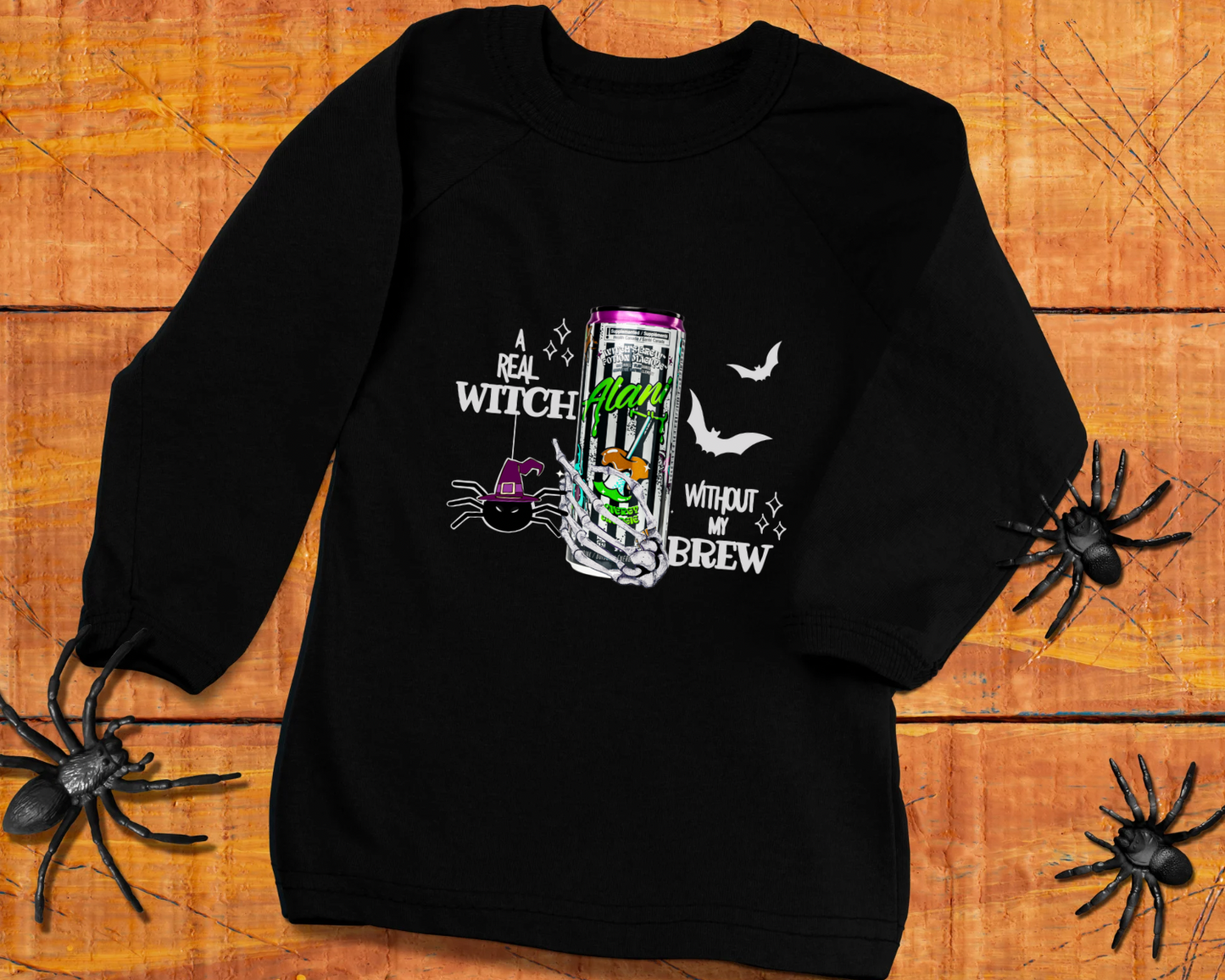 A Real Witch without my Brew - TShirt or Crewneck Sweatshirt
