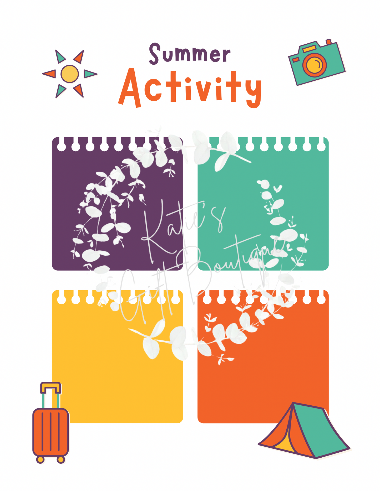 Summer Planner for Kids