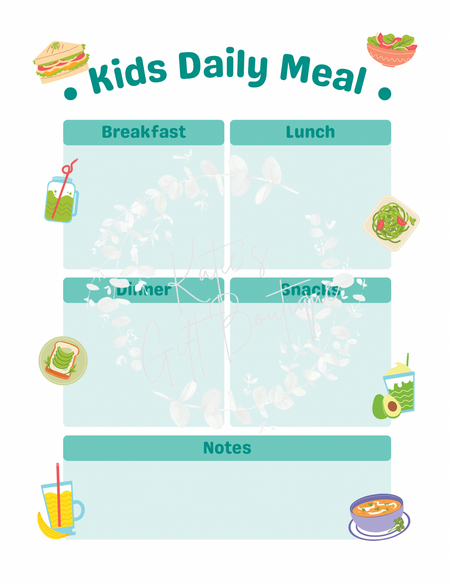 Summer Planner for Kids