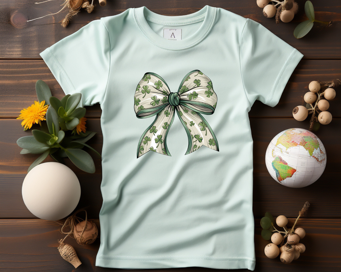 Clover Bow - TShirt or Crewneck Sweatshirt