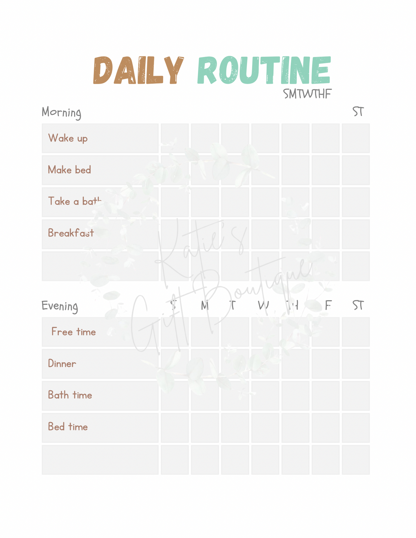 Summer Planner for Kids