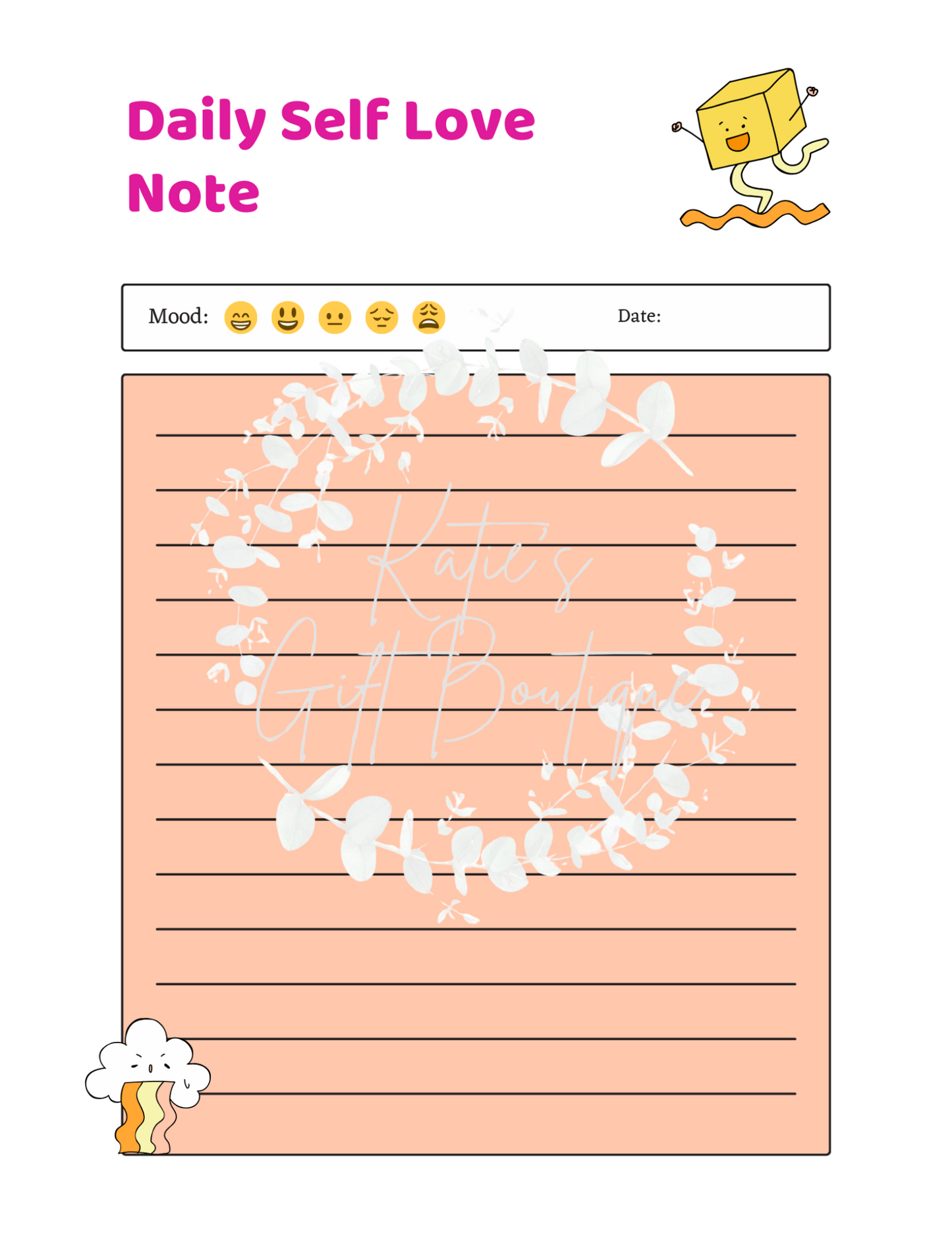 Self Love Workbook - Self Care Binder