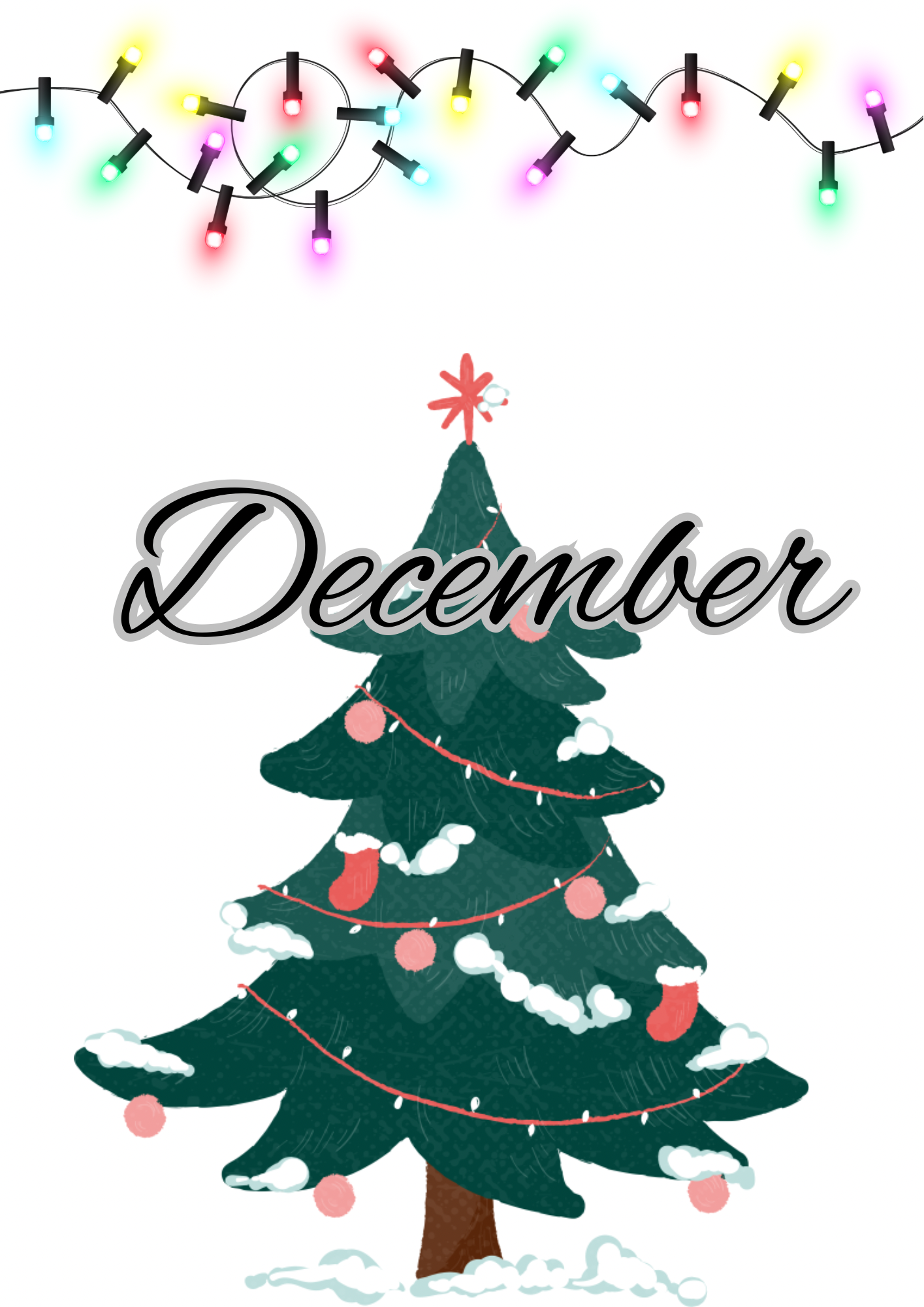 December Spread - Colorful