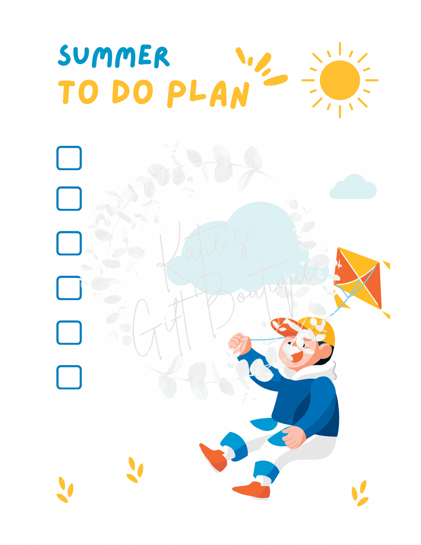 Summer Planner for Kids