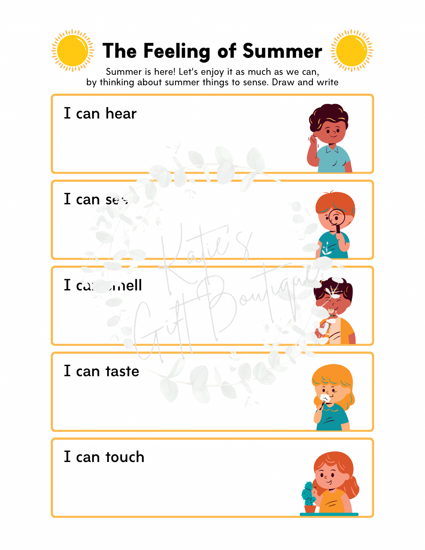 Summer Planner for Kids