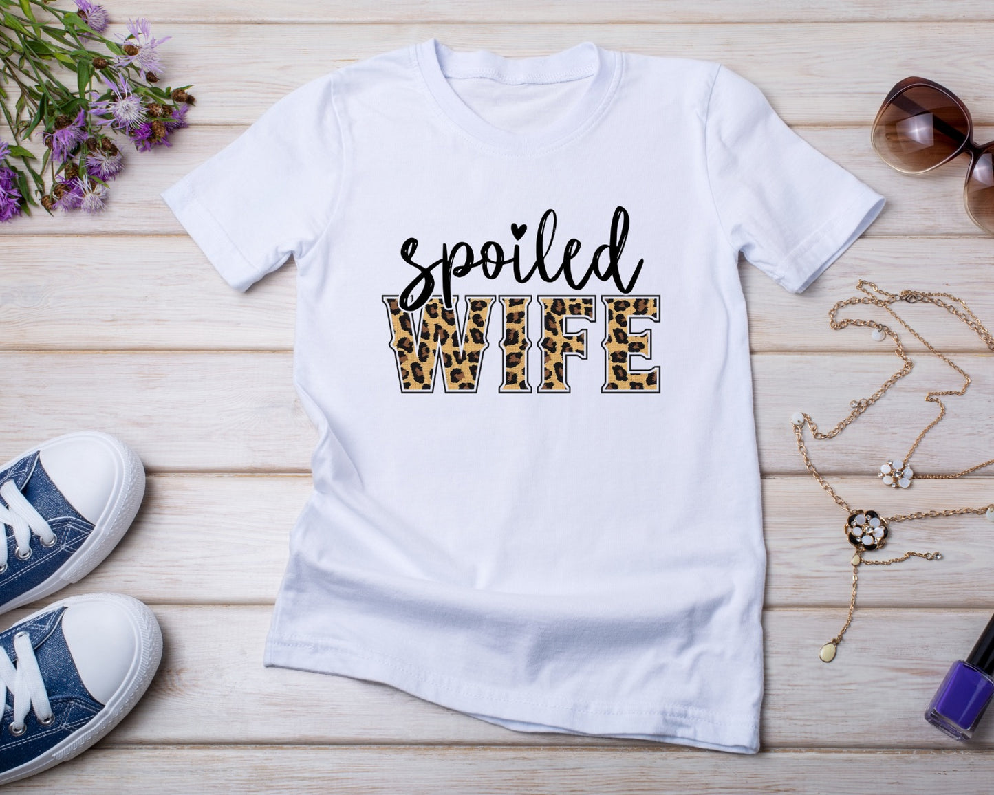 Spoiled Wife - TShirt or Crewneck Sweatshirt