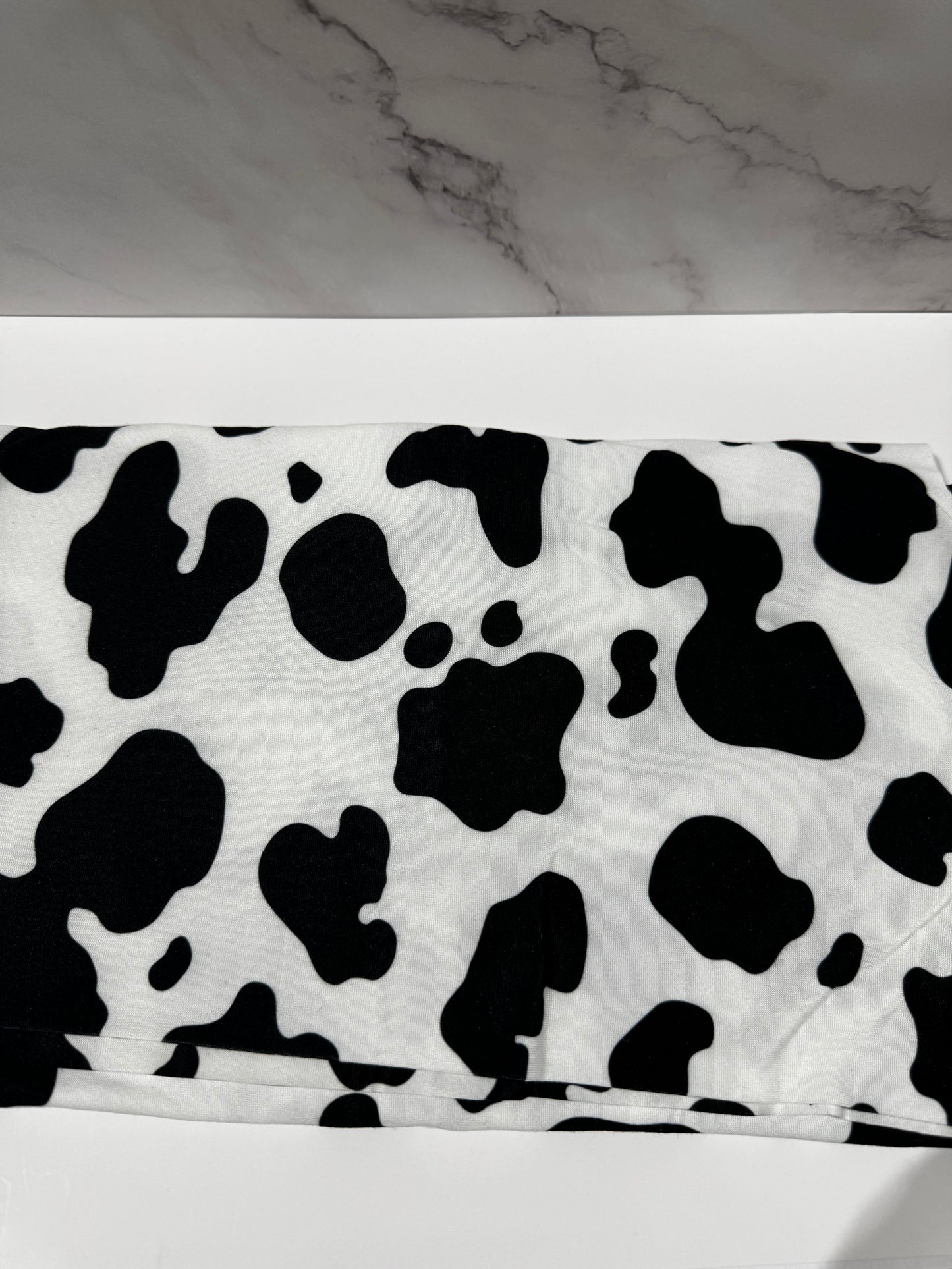 Cow print - Black - Scrunchie/Headband