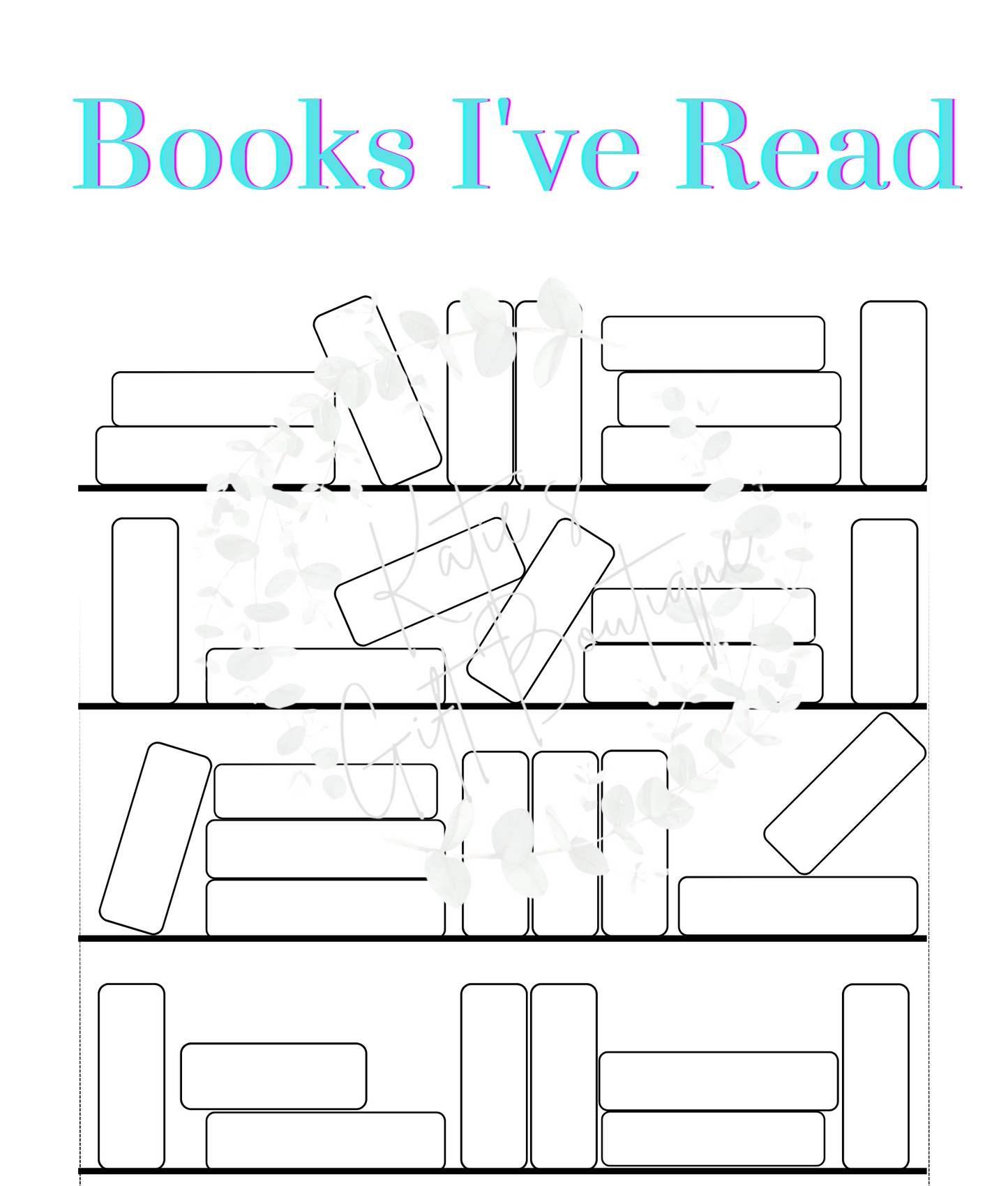 Book I've Read Tracker