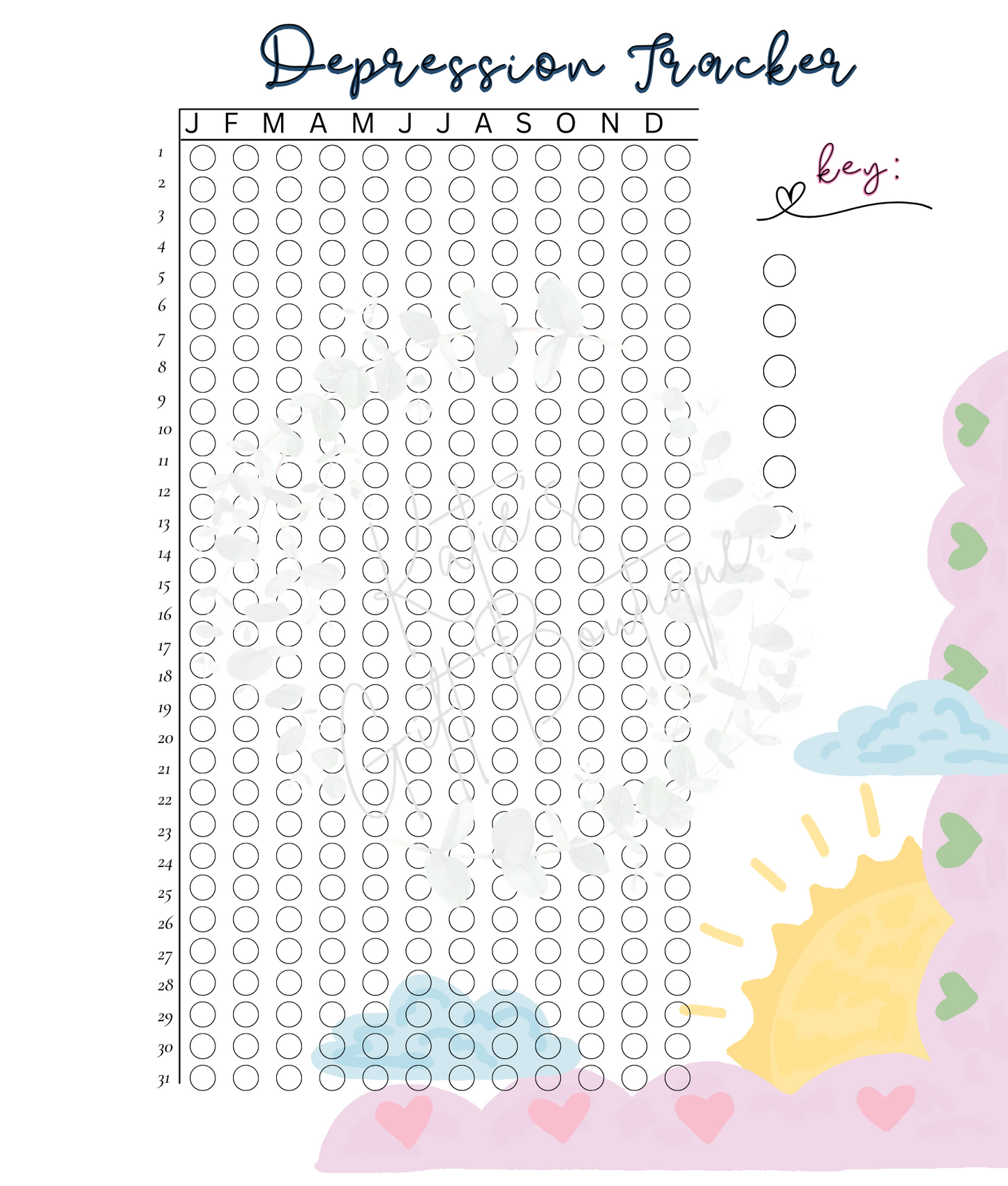 Yearly Depression Tracker
