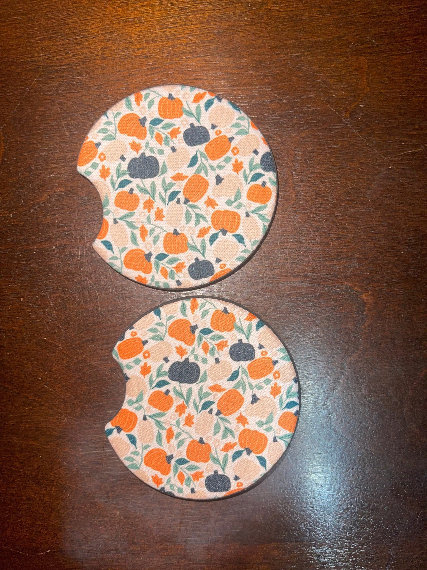 Pumpkin Car Coasters
