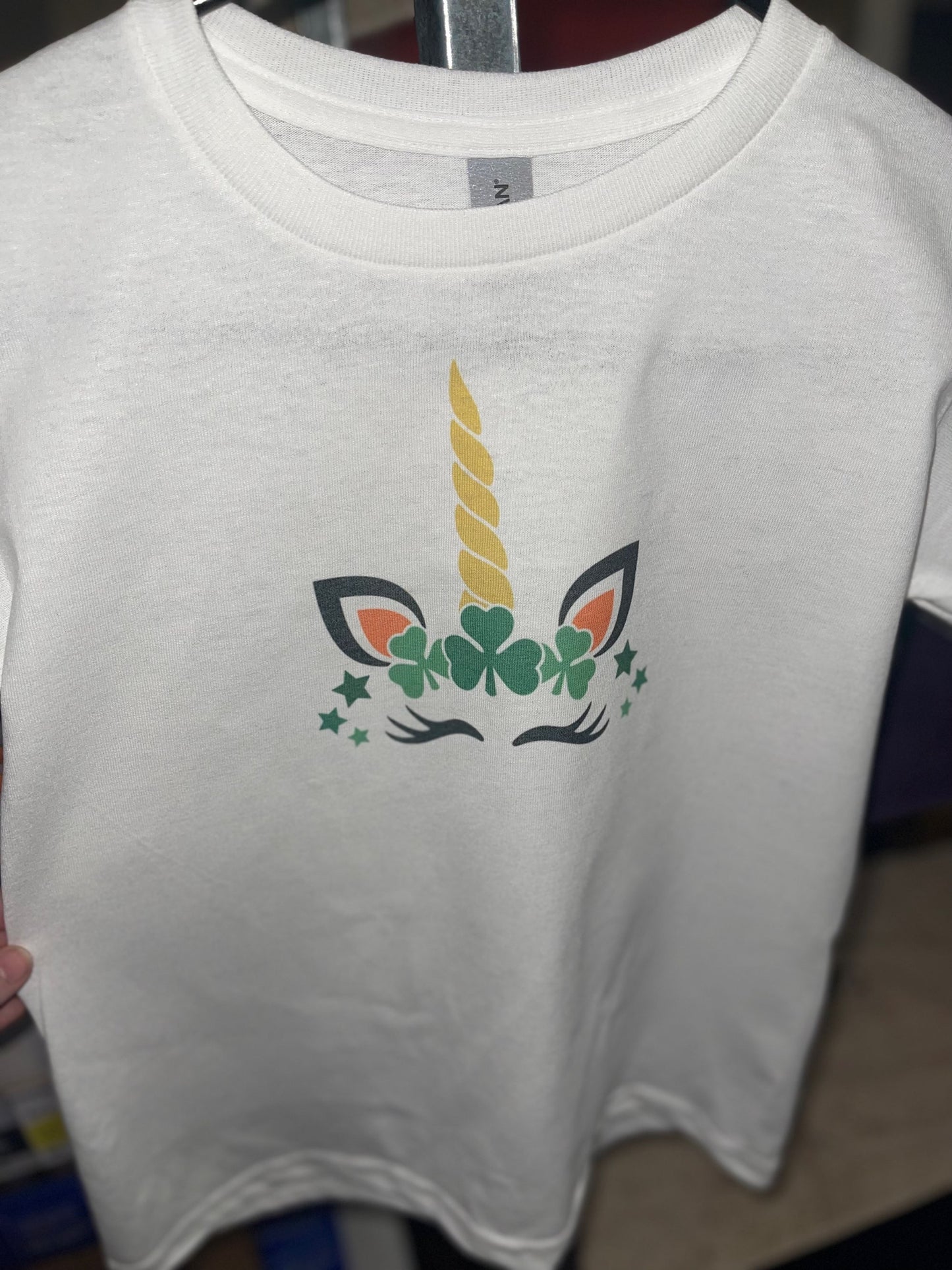 Kids Shamrock Unicorn t shirt