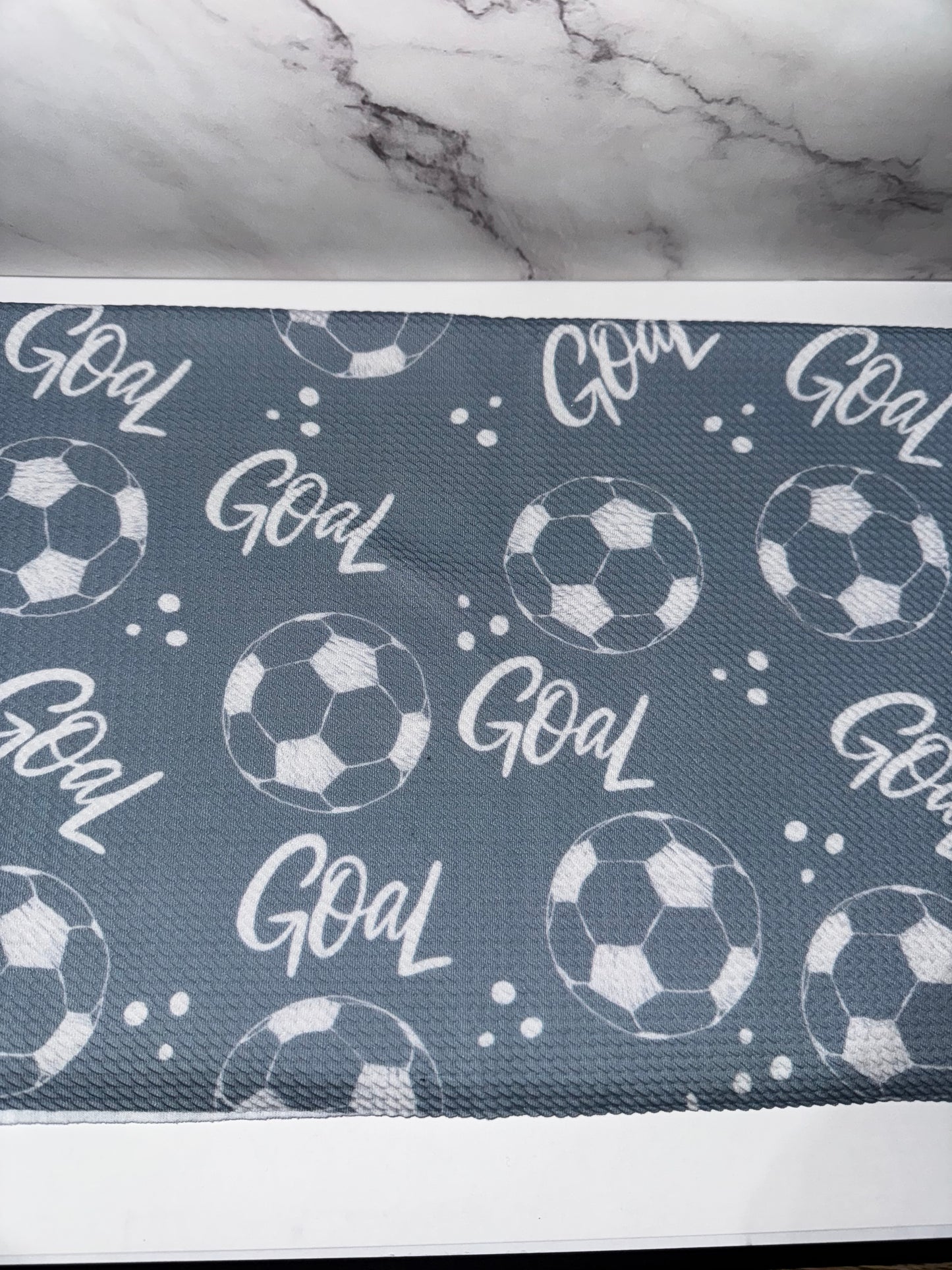 Soccer - Goal - Blue - Scrunchie/Headband