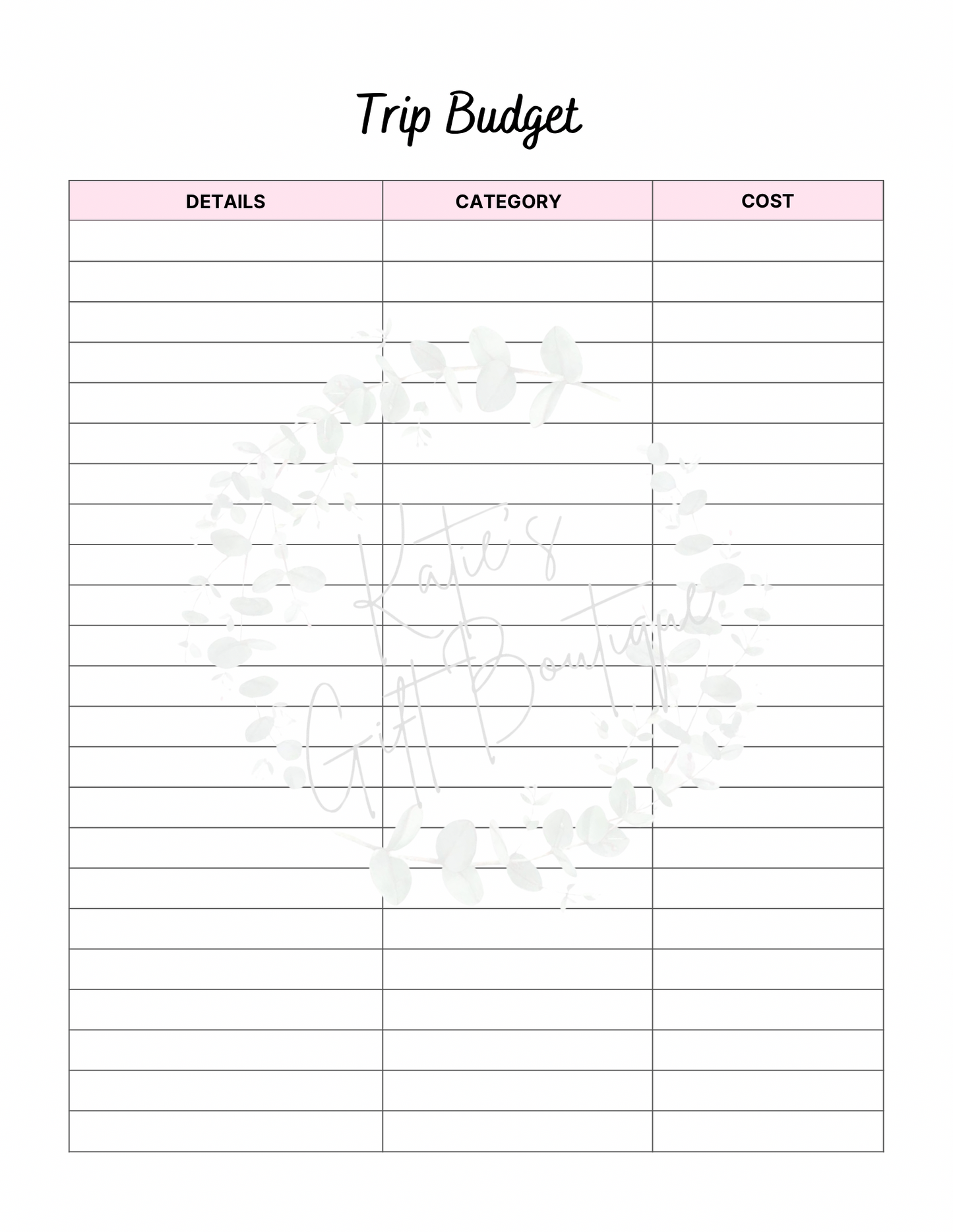 2024-2025 Travel Planner Spread - Self Care Binder