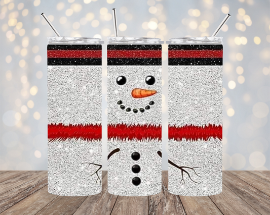 Glitter Snowman - Tumbler