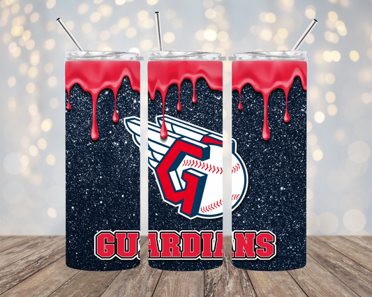 Cleveland Guardians With Red Drip - Tumbler