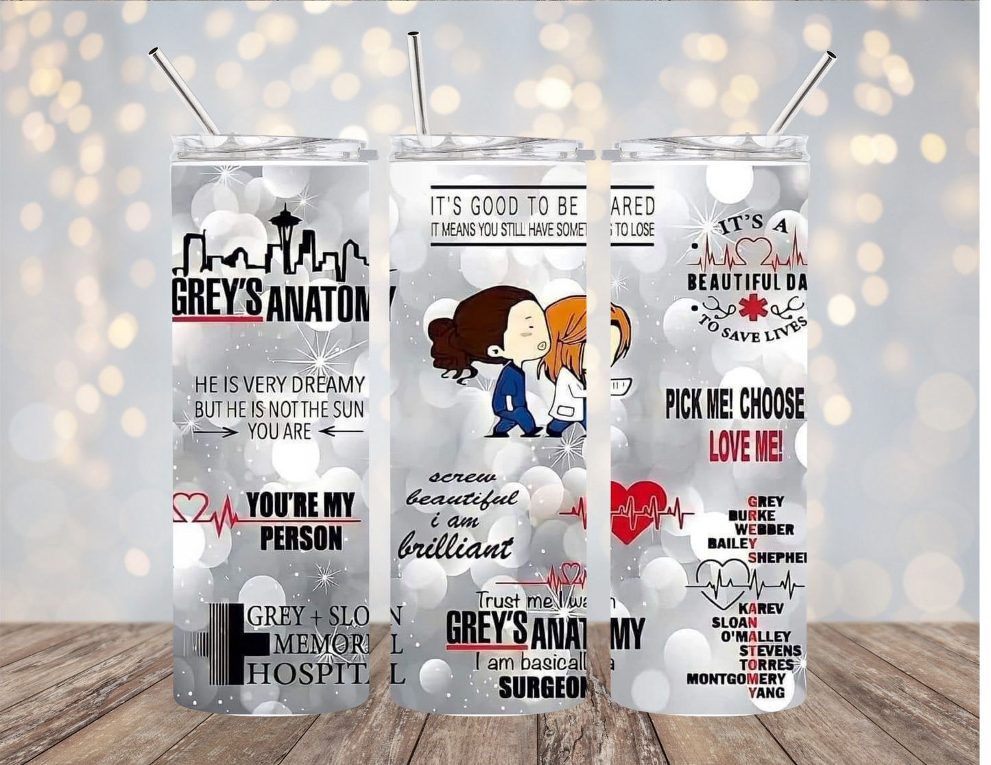 Greys Anatomy Inspired - Tumbler