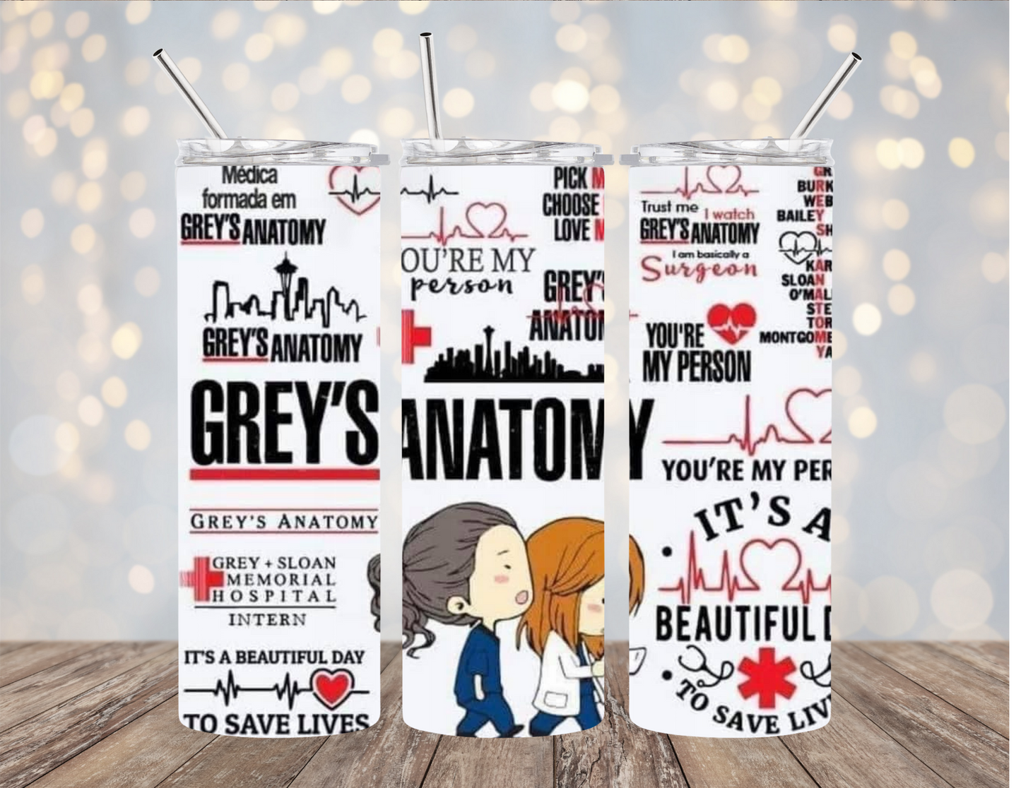 Greys Anatomy Inspired - Tumbler