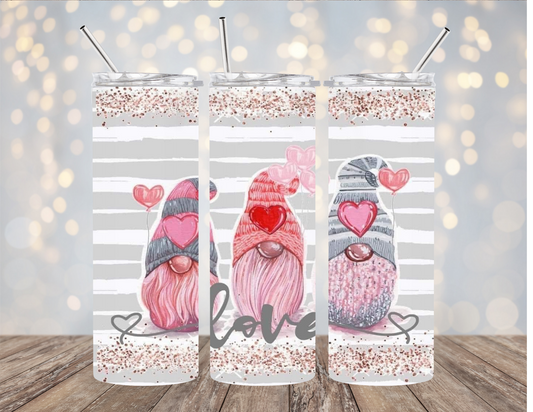 Valentine - Love Gnome - Tumbler