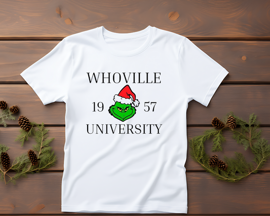 Whoville University - TShirt or Crewneck Sweatshirt