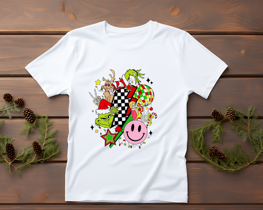 Retro Grinch Lighting Bolt - TShirt or Crewneck Sweatshirt