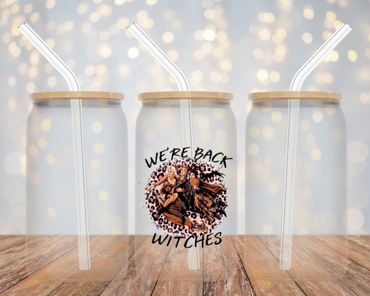 Hocus Pocus/We're Back Witches- Glass Cup