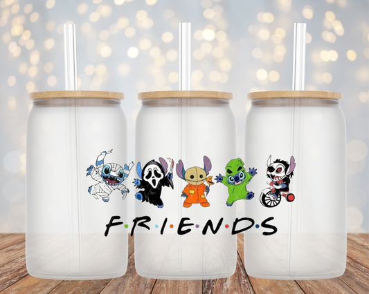 Stitch Halloween Multi-Costume- Glass Cup