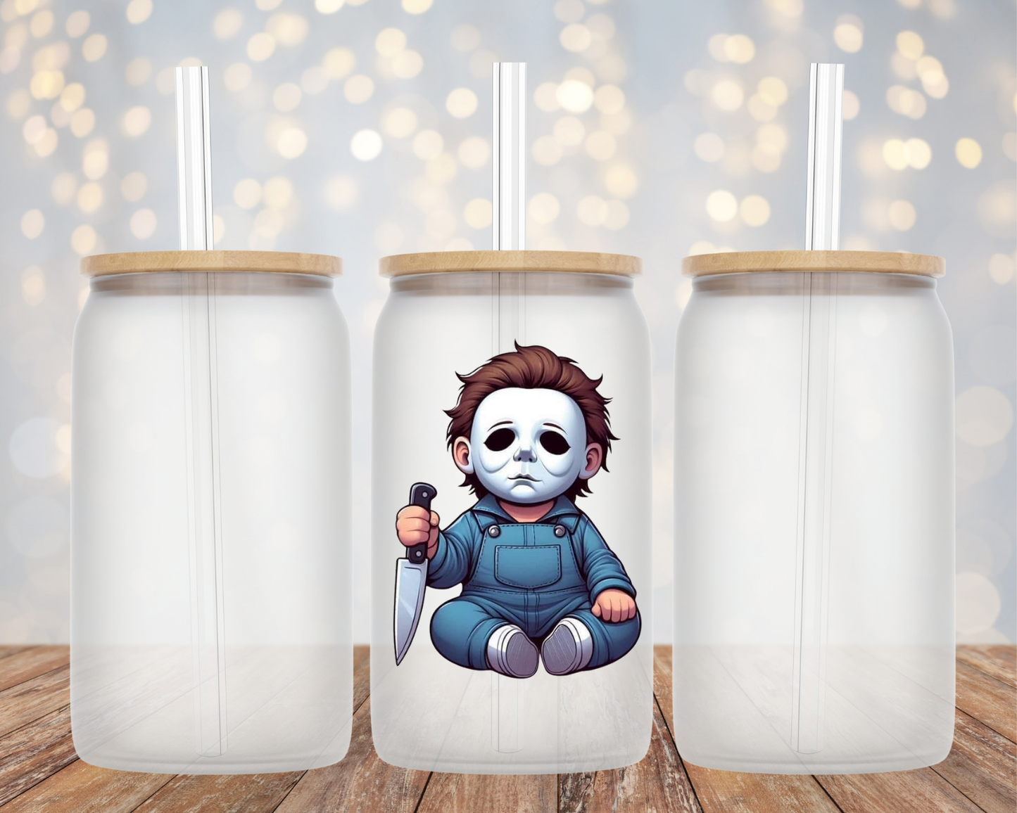 Baby Mike Myers "Stab"- Glass Cup