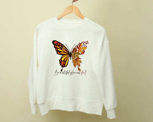 Beautiful Glorious Fall Butterfly - TShirt or Crewneck Sweatshirt