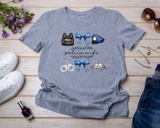 Police Wife - TShirt or Crewneck Sweatshirt