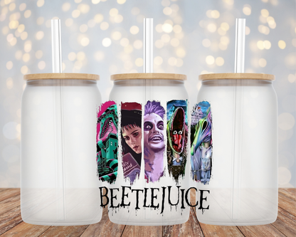 Beetlejuice Montage- Glass Cup