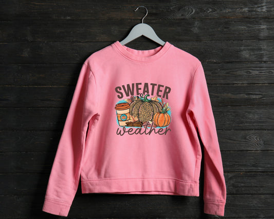 Fall - Sweater Weather - TShirt or Crewneck Sweatshirt