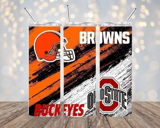 Ohio Browns/Buckeyes- Tumbler