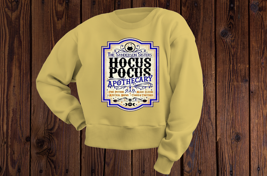 Hocus Pocus Apothecary- TShirt or Crewneck Sweatshirt