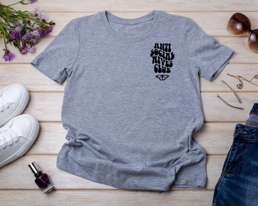 Anti-Social Wives Club - TShirt or Crewneck Sweatshirt
