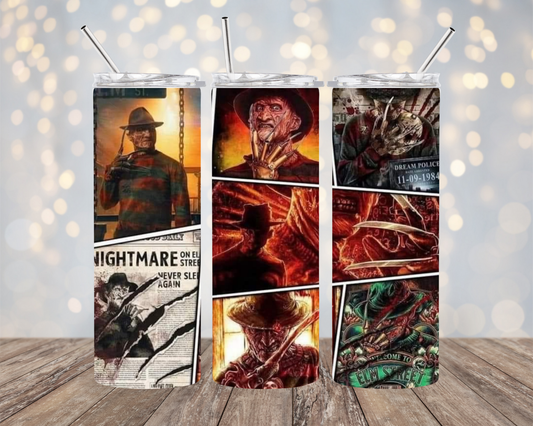 Freddy Krueger Halloween Horror- Tumbler