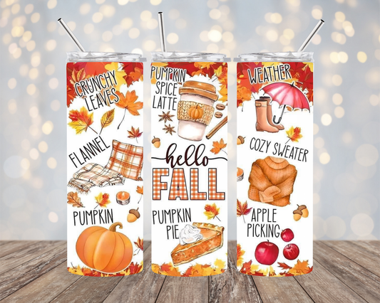 Hello Fall - Tumbler