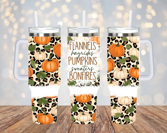 Flannels/Hayrides/Pumpkins - 40oz