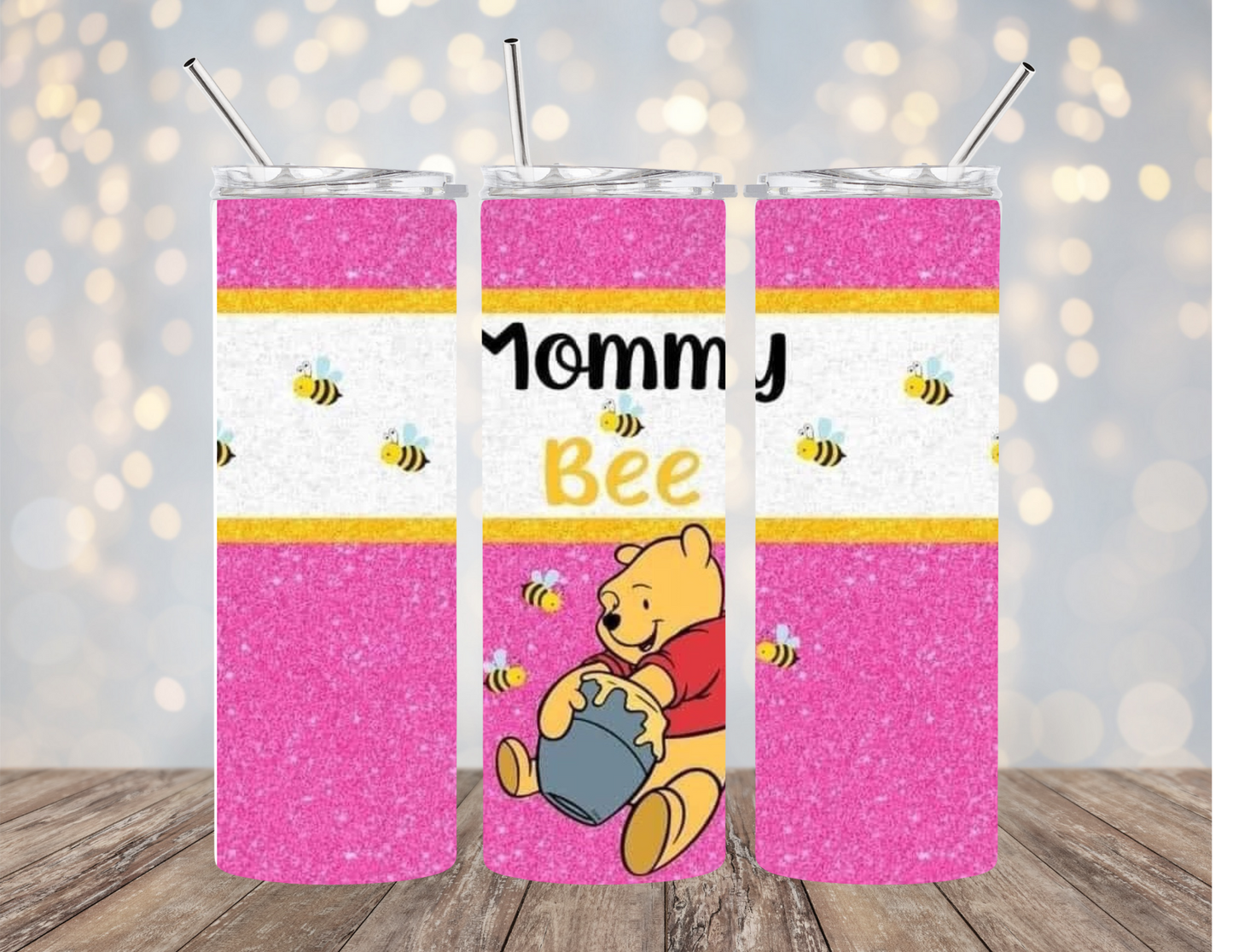 Mommy Bee - Pink - Tumbler