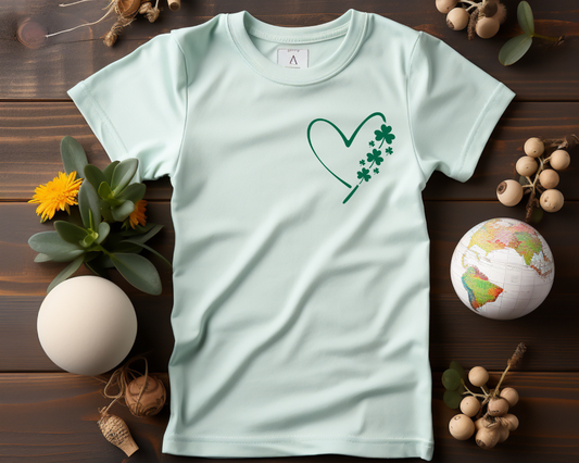 Clover Heart  - TShirt or Crewneck Sweatshirt