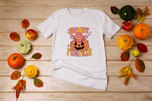 Halloween - Howdy Pumpkin - TShirt or Crewneck Sweatshirt